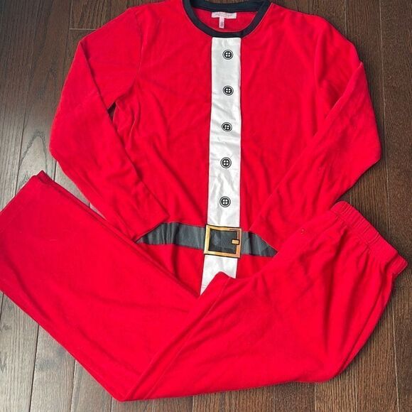 Holiday Famjams By Vayola Christmas Outfit Set Long Sleeve Top Pajama Red Medium - Picture 1 of 6